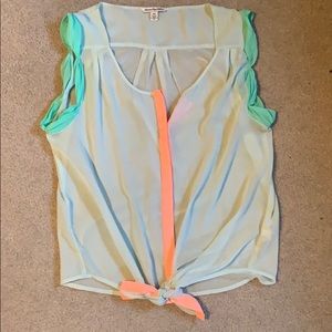 Sheer American Eagle Tank Top